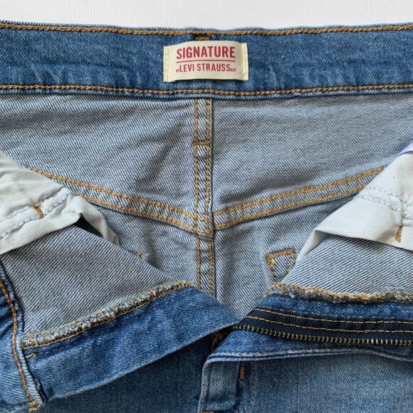 Signature by Levi Strauss & Co. Heritage Denim Jean Mini Skirt Coastal Cowgirl - Picture 8 of 12